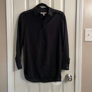 Banana Republic Black Silk Blouse